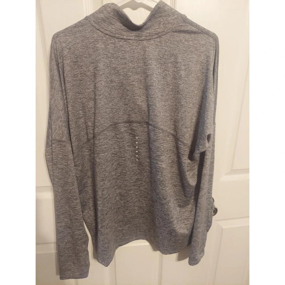 Nike Running Dri-Fit Grey Quarter Zip Pullover XL  Walking Crossfit Athletic - Picture 10 of 11